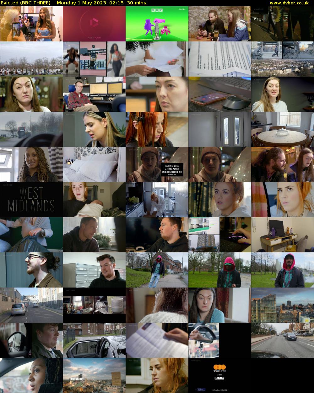 Evicted (BBC THREE) Monday 1 May 2023 02:15 - 02:45