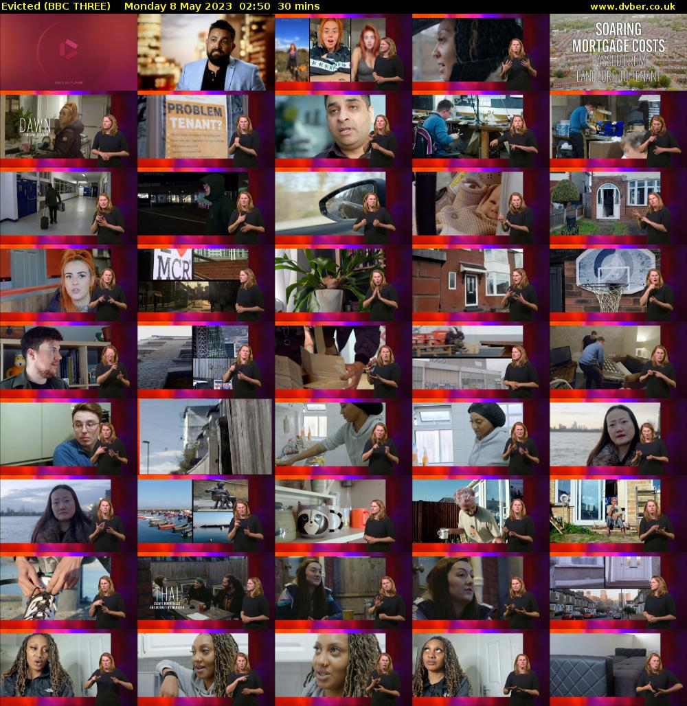 Evicted (BBC THREE) Monday 8 May 2023 02:50 - 03:20