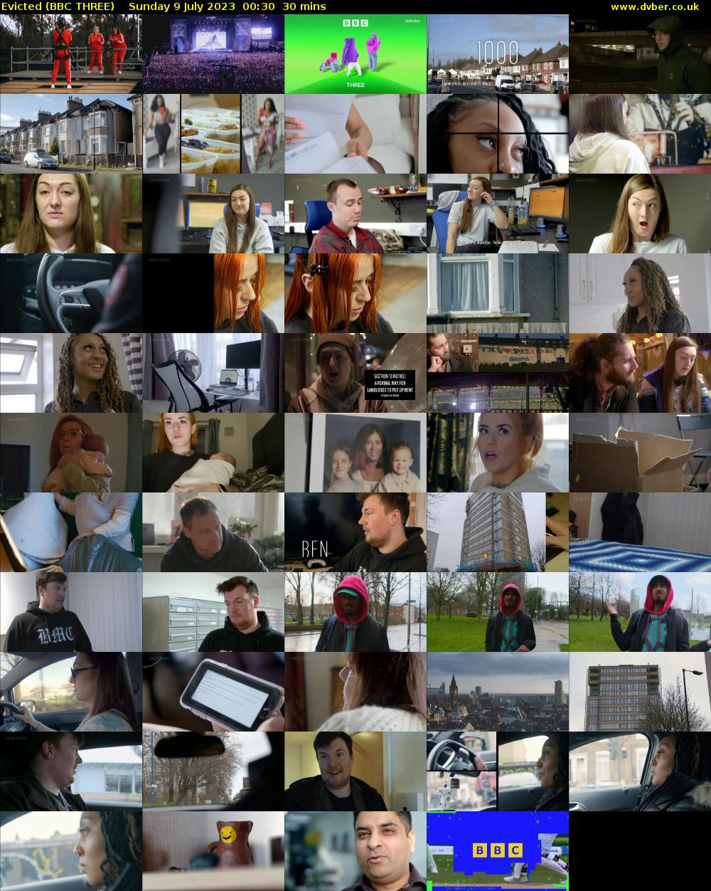 Evicted (BBC THREE) Sunday 9 July 2023 00:30 - 01:00