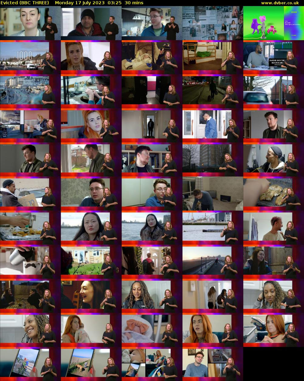 Evicted (BBC THREE) Monday 17 July 2023 03:25 - 03:55