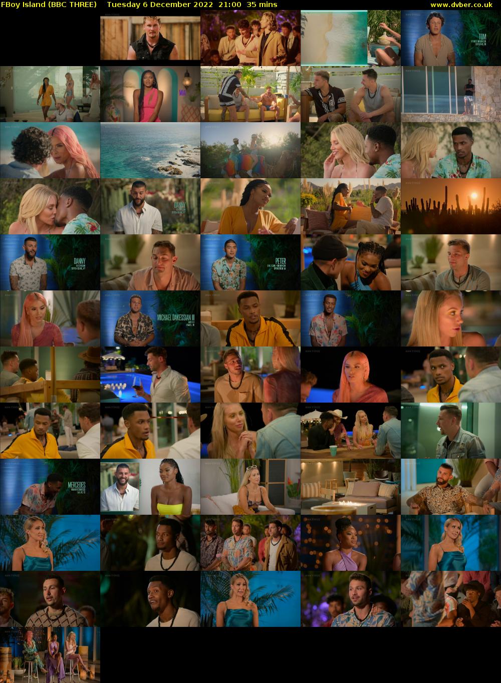 FBoy Island (BBC THREE) Tuesday 6 December 2022 21:00 - 21:35
