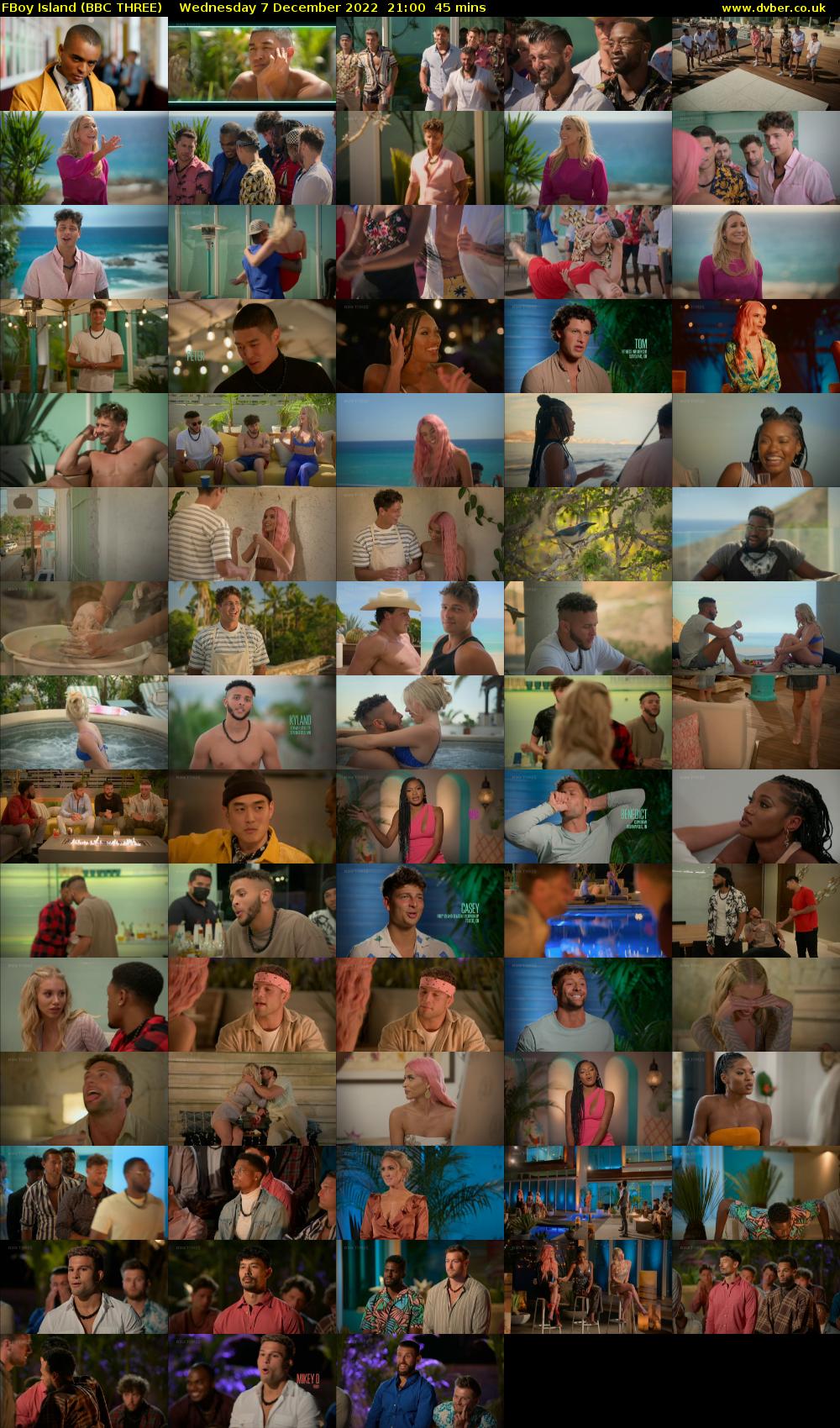FBoy Island (BBC THREE) Wednesday 7 December 2022 21:00 - 21:45