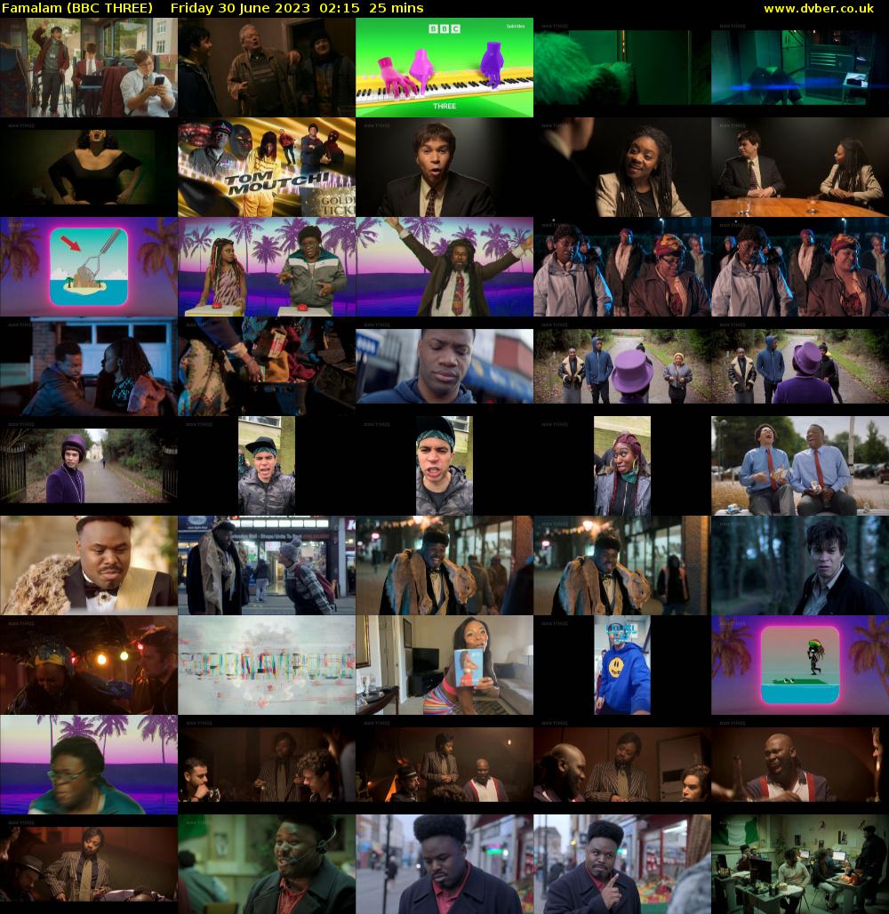 Famalam (BBC THREE) Friday 30 June 2023 02:15 - 02:40