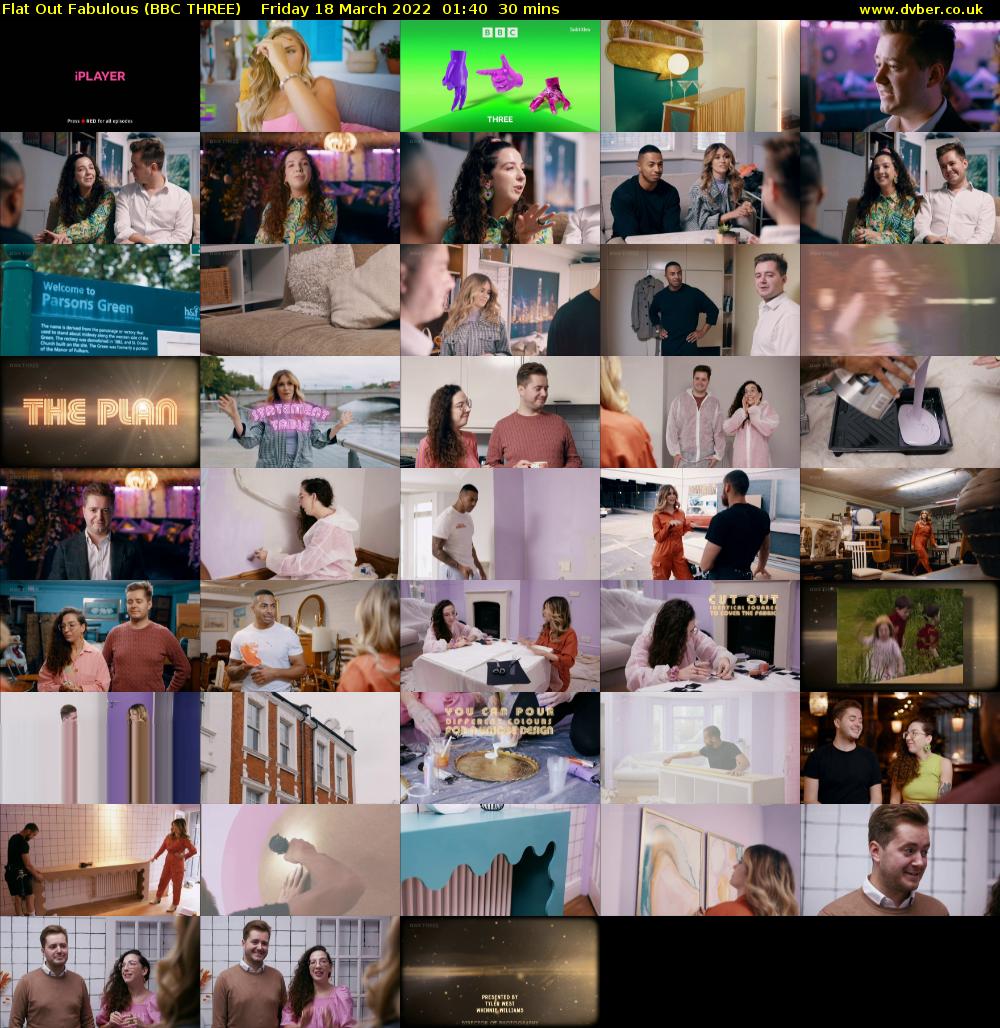 Flat Out Fabulous (BBC THREE) Friday 18 March 2022 01:40 - 02:10