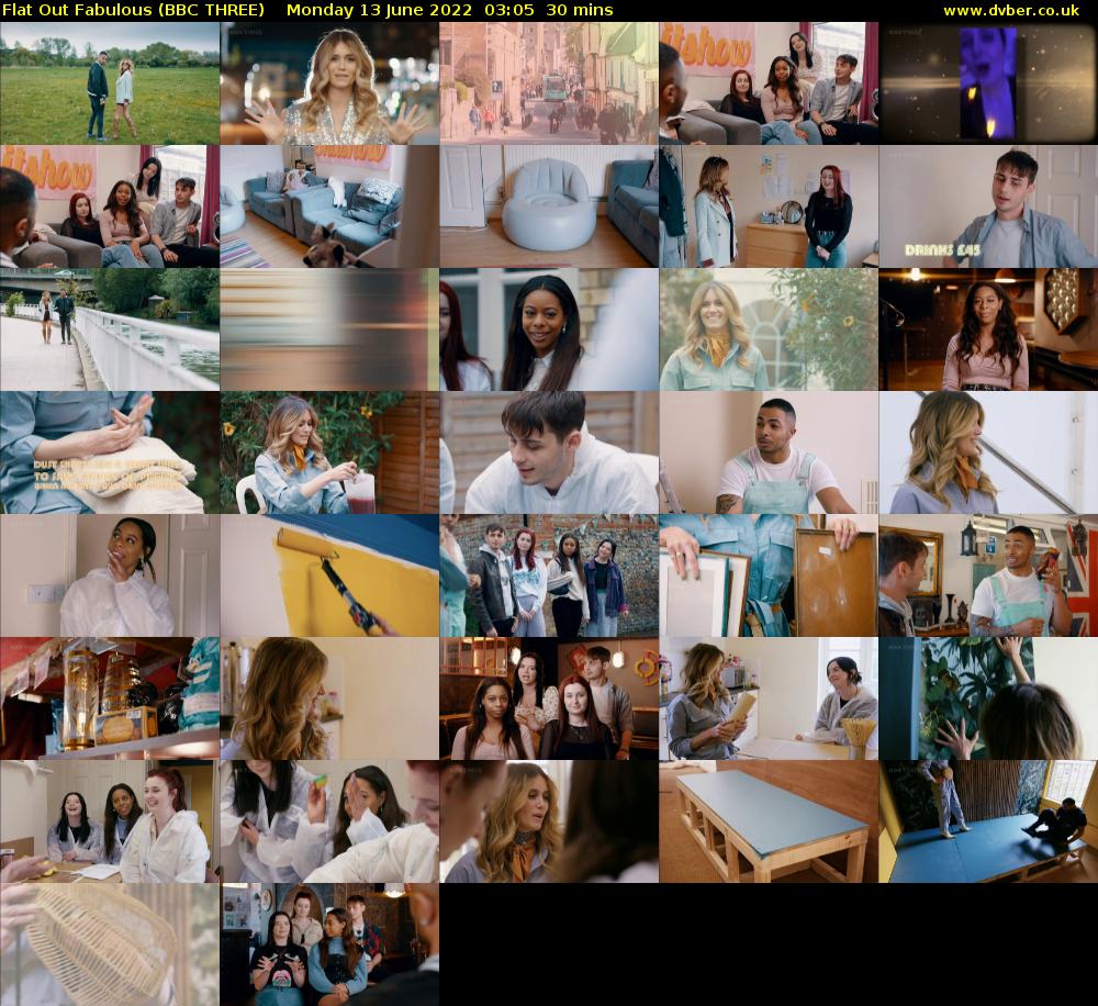 Flat Out Fabulous (BBC THREE) Monday 13 June 2022 03:05 - 03:35