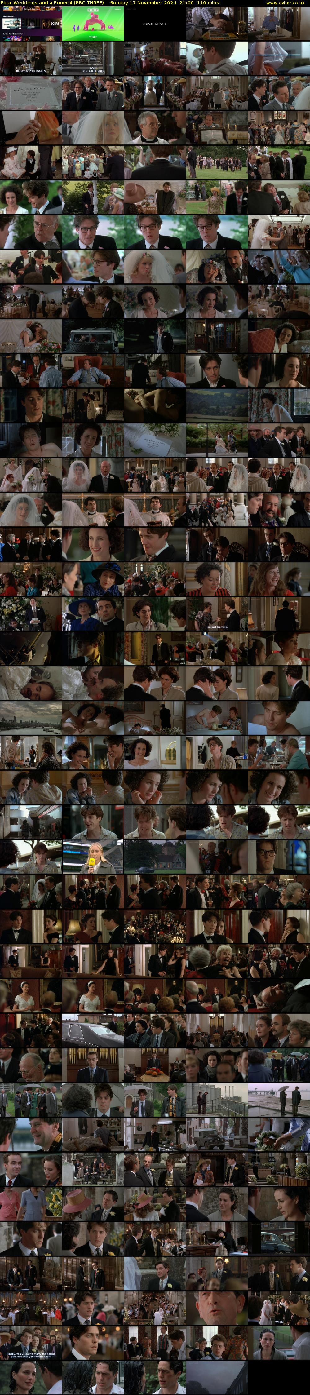 Four Weddings and a Funeral (BBC THREE) Sunday 17 November 2024 21:00 - 22:50