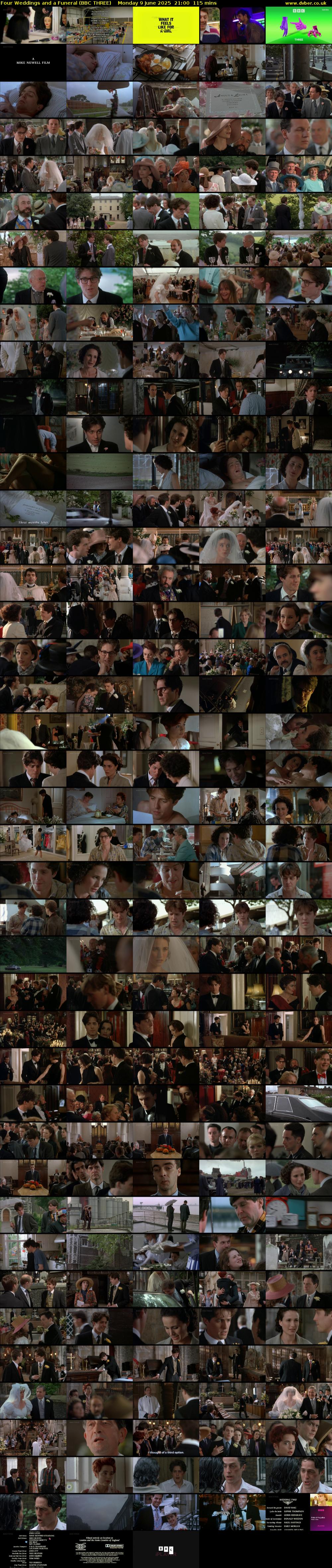 Four Weddings and a Funeral (BBC THREE) Monday 9 June 2025 21:00 - 22:55