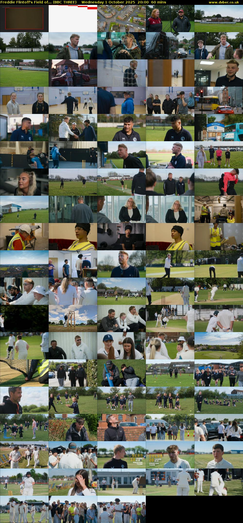 Freddie Flintoff's Field of... (BBC THREE) Wednesday 1 October 2025 20:00 - 21:00