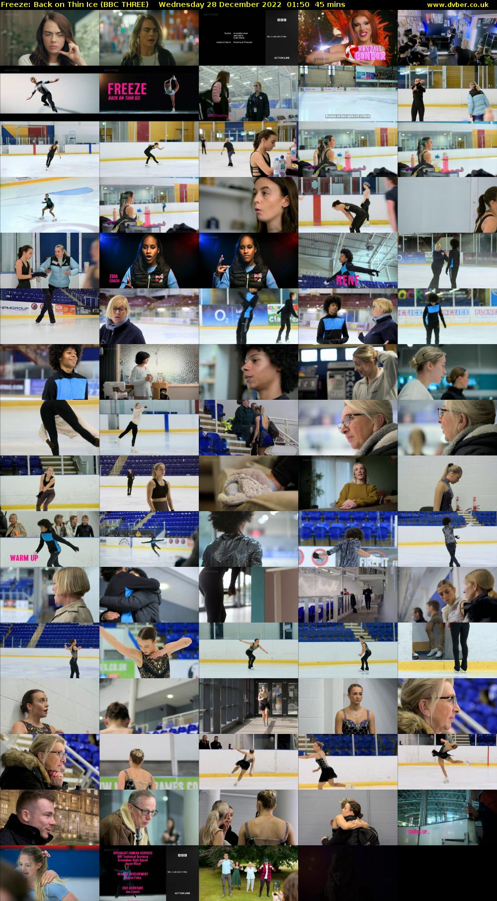 Freeze: Back on Thin Ice (BBC THREE) Wednesday 28 December 2022 01:50 - 02:35