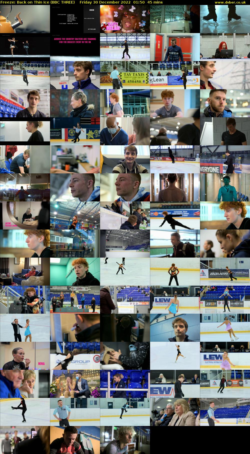 Freeze: Back on Thin Ice (BBC THREE) Friday 30 December 2022 01:50 - 02:35
