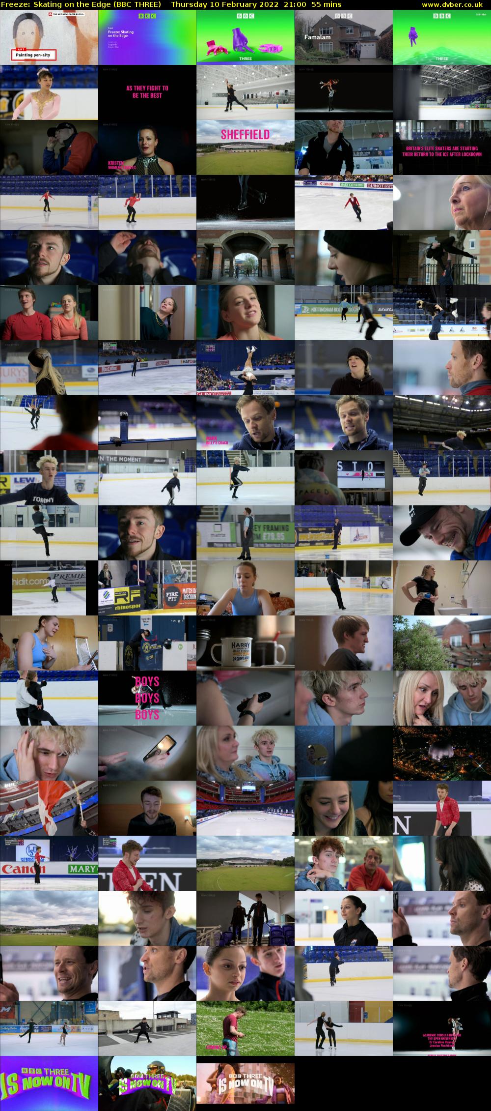 Freeze: Skating on the Edge (BBC THREE) Thursday 10 February 2022 21:00 - 21:55