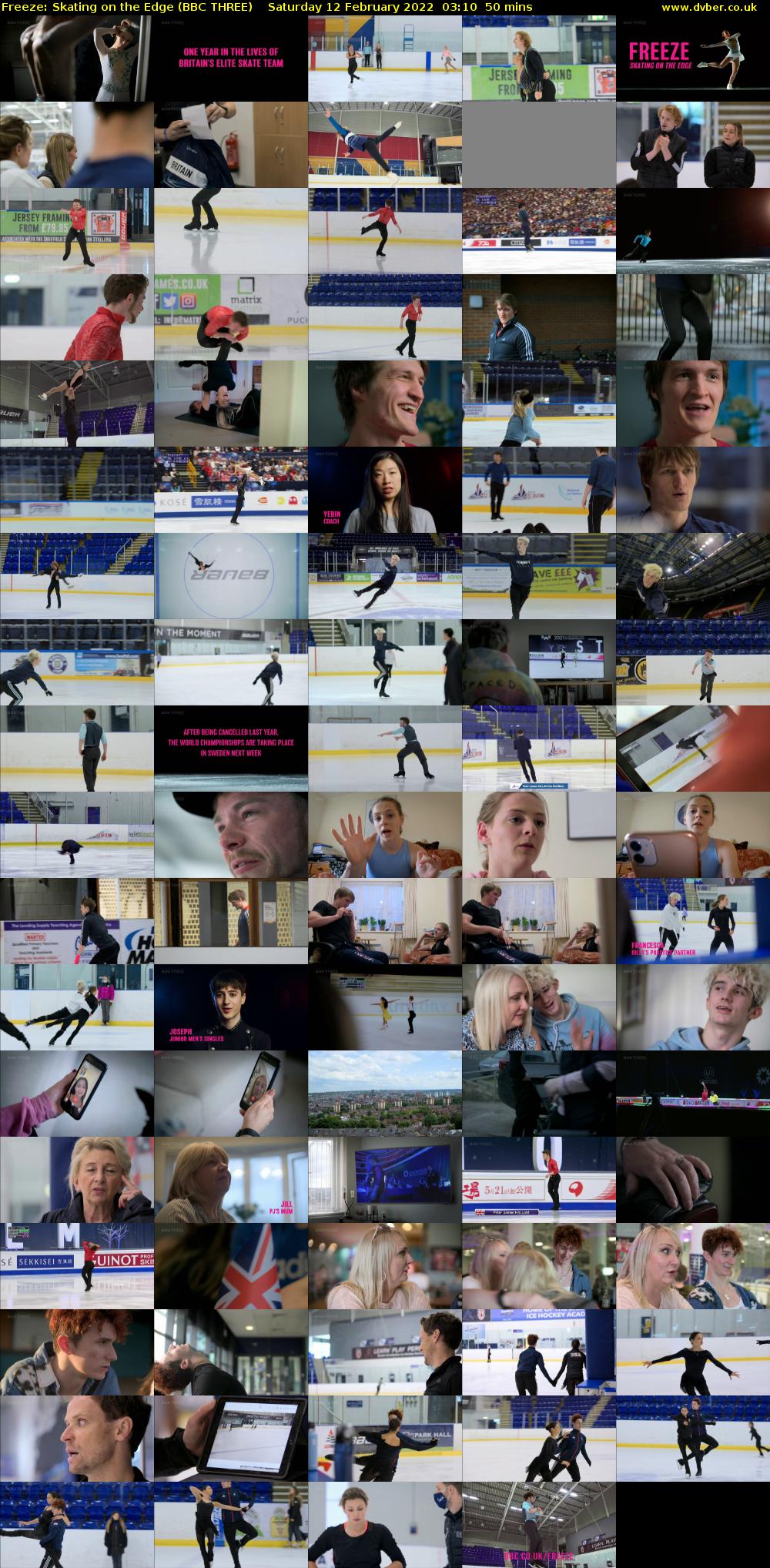 Freeze: Skating on the Edge (BBC THREE) Saturday 12 February 2022 03:10 - 04:00
