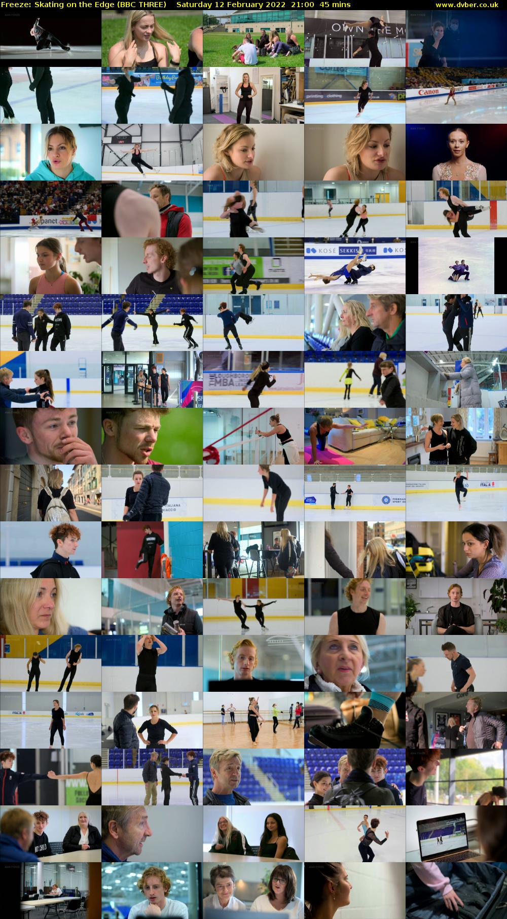 Freeze: Skating on the Edge (BBC THREE) Saturday 12 February 2022 21:00 - 21:45