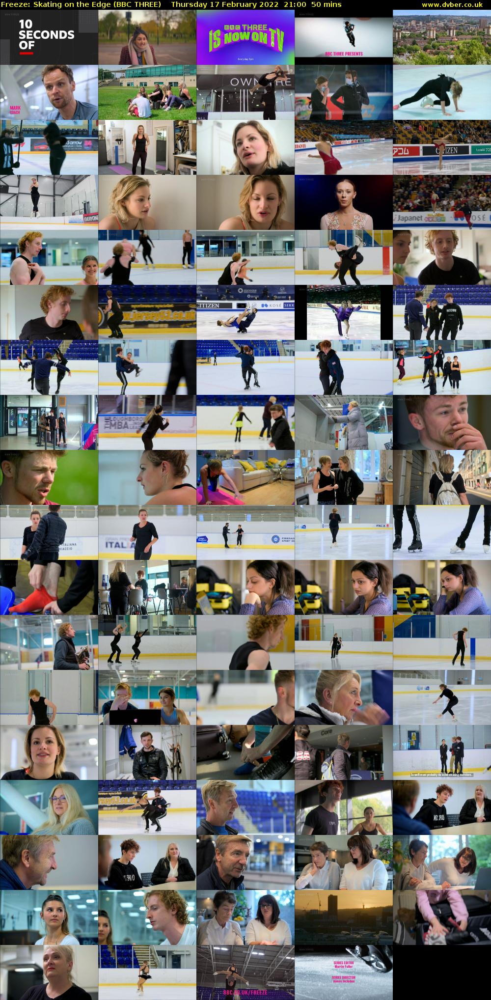Freeze: Skating on the Edge (BBC THREE) Thursday 17 February 2022 21:00 - 21:50