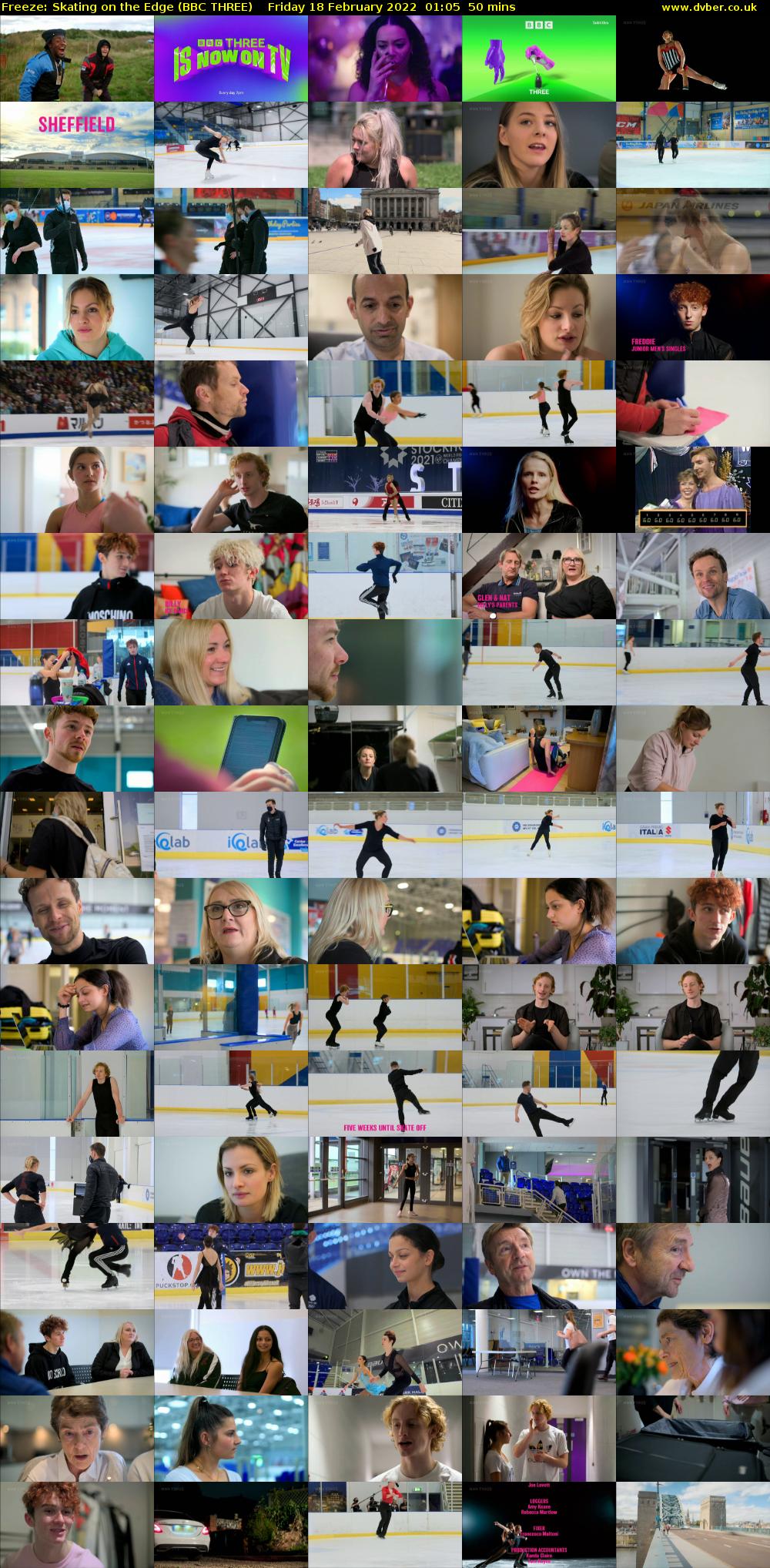 Freeze: Skating on the Edge (BBC THREE) Friday 18 February 2022 01:05 - 01:55