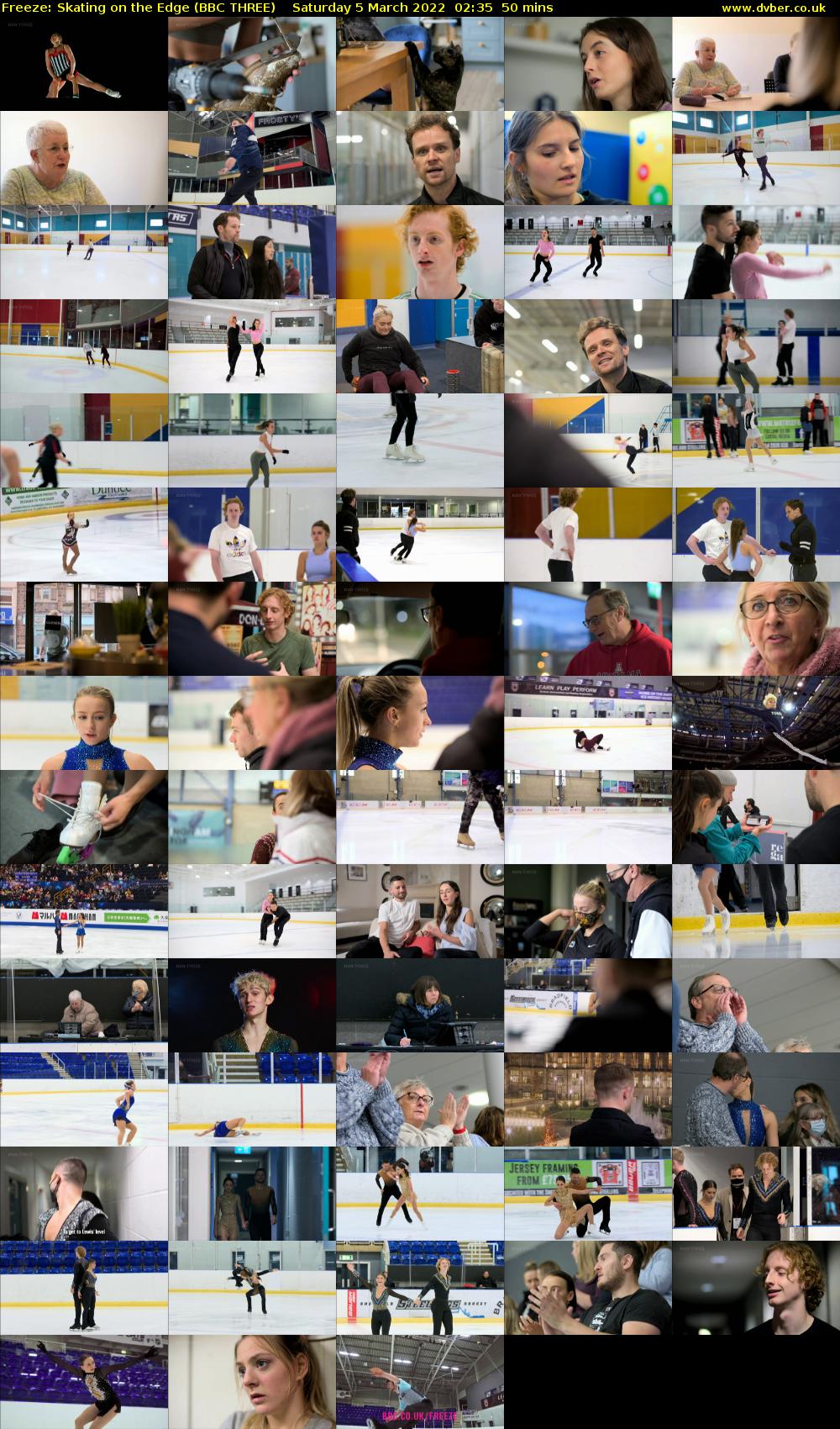 Freeze: Skating on the Edge (BBC THREE) Saturday 5 March 2022 02:35 - 03:25