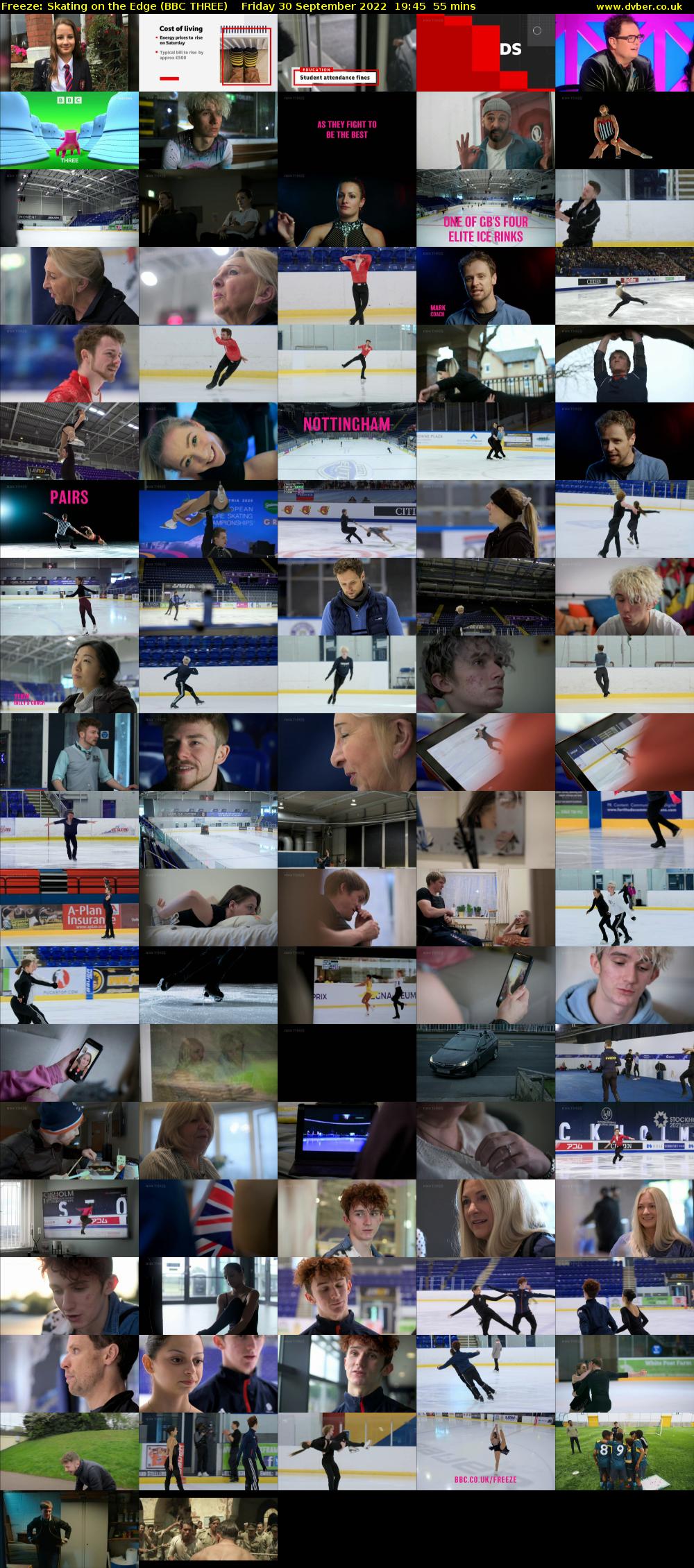 Freeze: Skating on the Edge (BBC THREE) Friday 30 September 2022 19:45 - 20:40