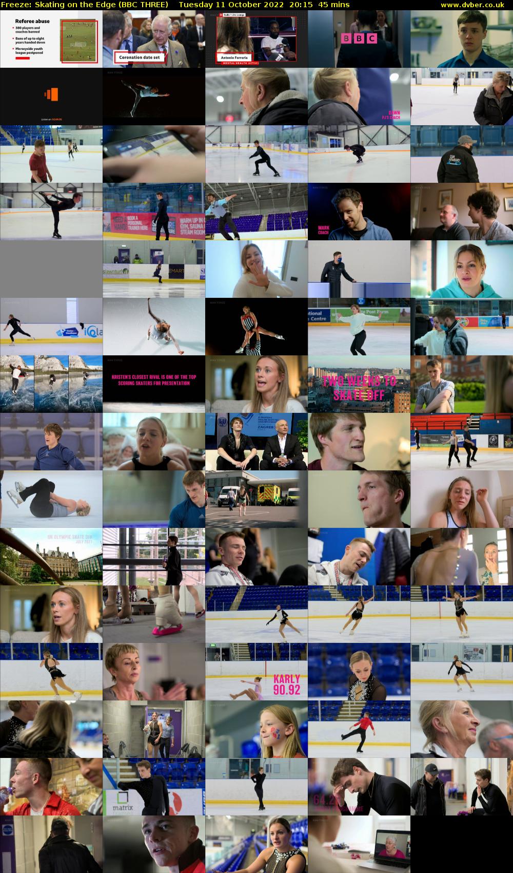 Freeze: Skating on the Edge (BBC THREE) Tuesday 11 October 2022 20:15 - 21:00