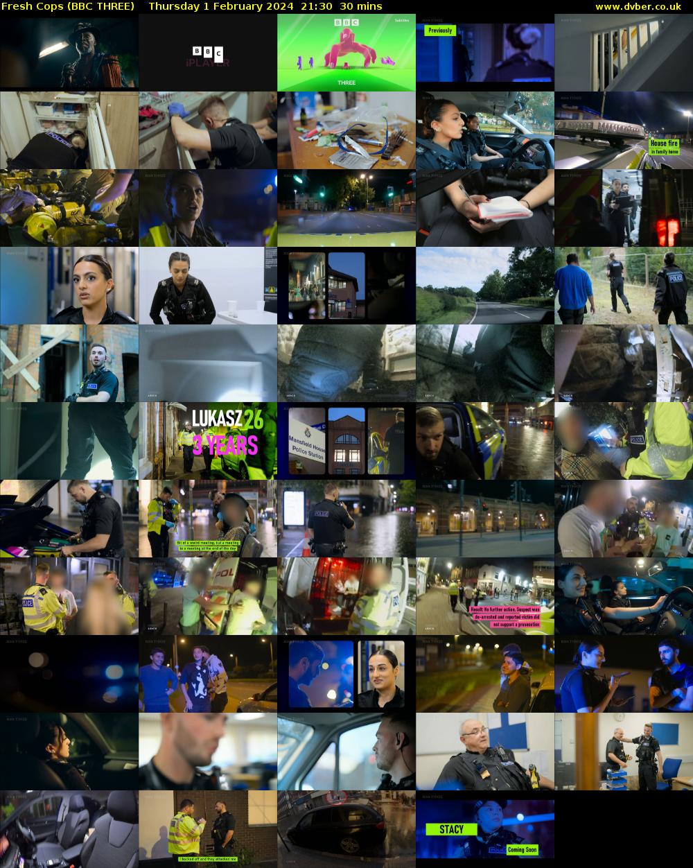 Fresh Cops (BBC THREE) Thursday 1 February 2024 21:30 - 22:00
