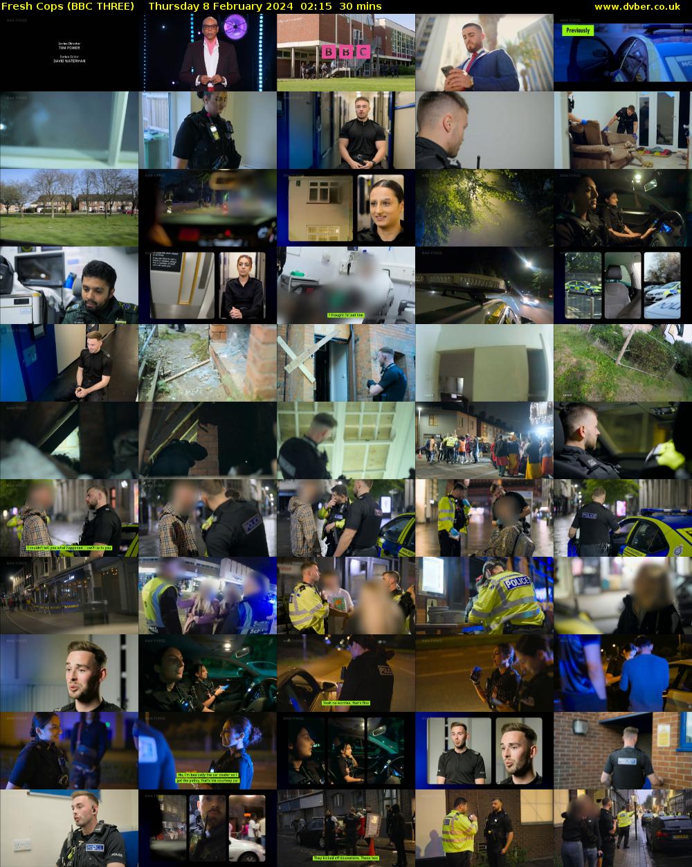Fresh Cops (BBC THREE) Thursday 8 February 2024 02:15 - 02:45
