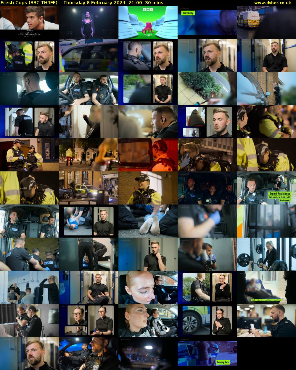 Fresh Cops (BBC THREE) Thursday 8 February 2024 21:00 - 21:30