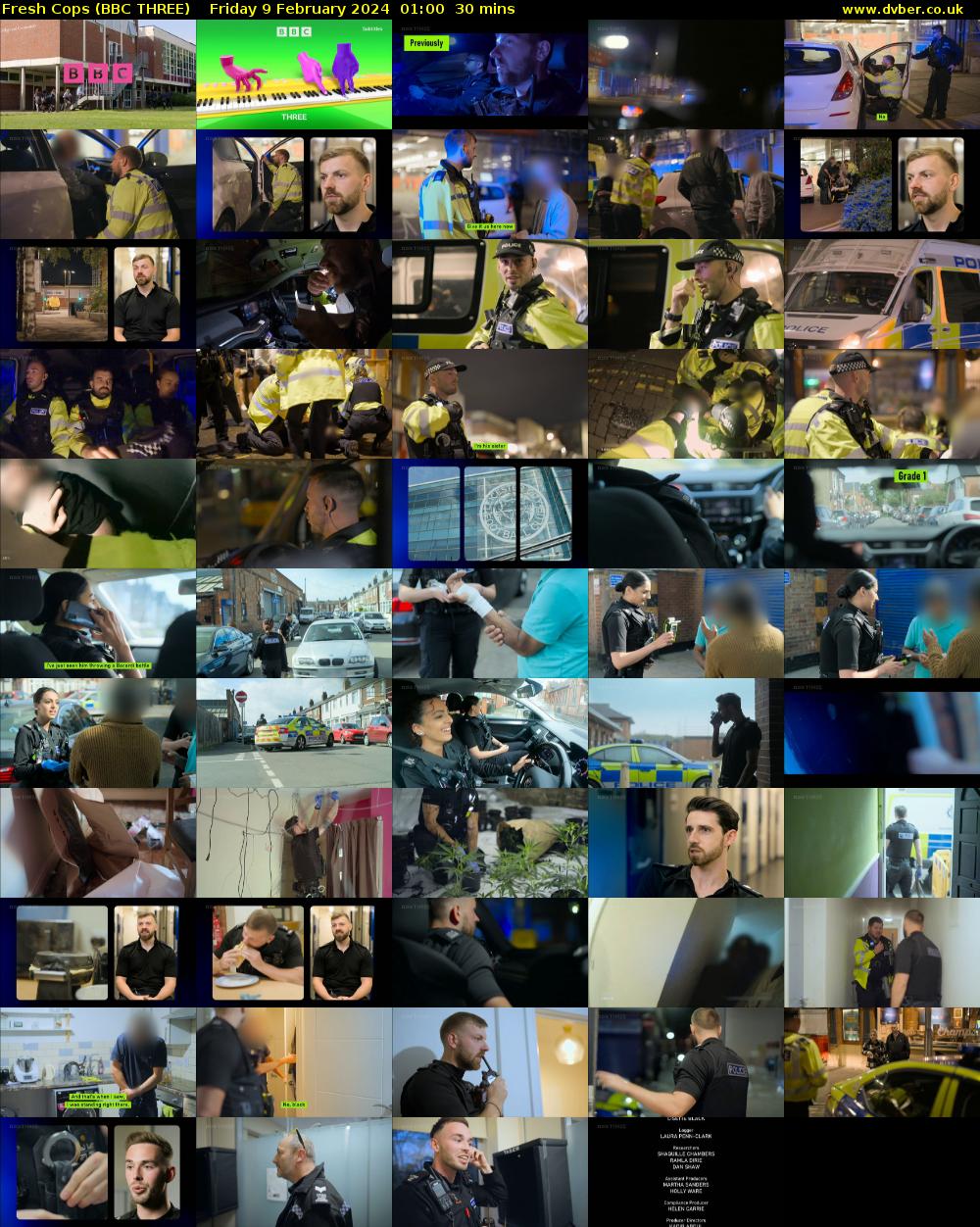 Fresh Cops (BBC THREE) Friday 9 February 2024 01:00 - 01:30