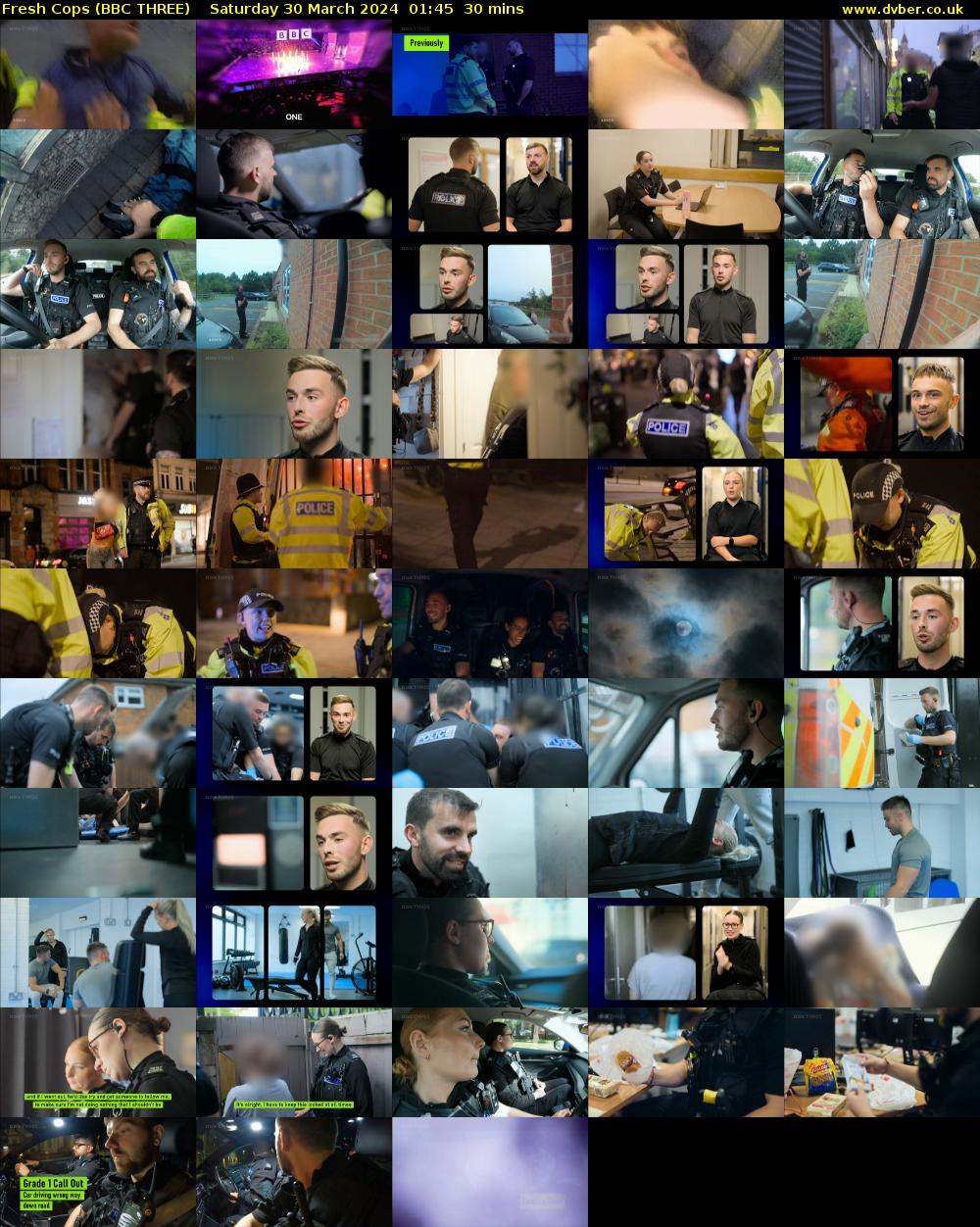 Fresh Cops (BBC THREE) Saturday 30 March 2024 01:45 - 02:15