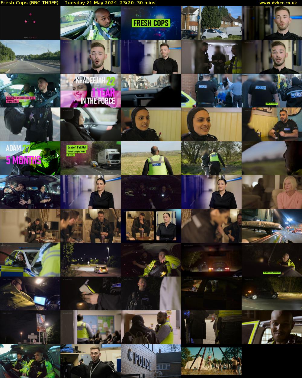 Fresh Cops (BBC THREE) Tuesday 21 May 2024 23:20 - 23:50