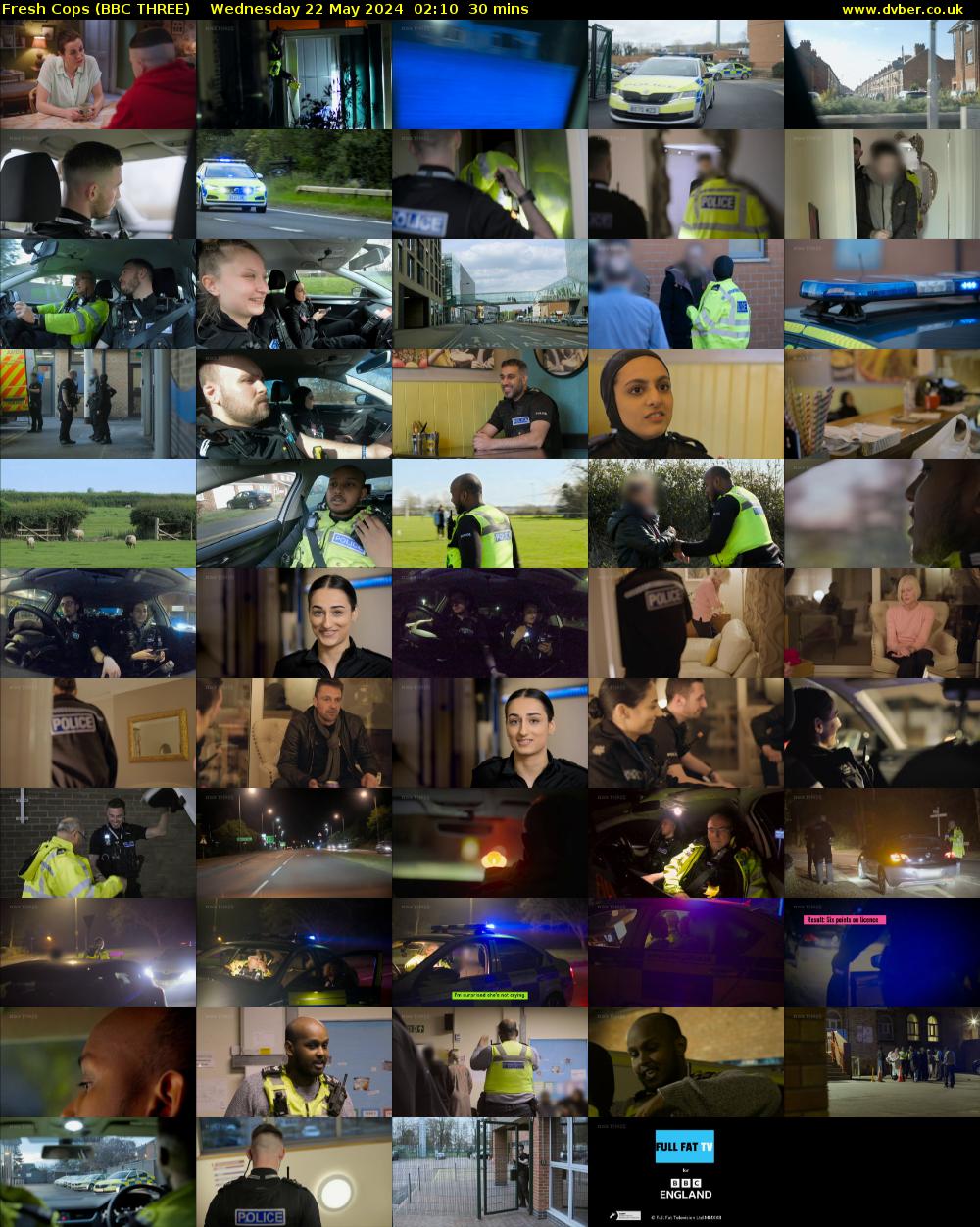 Fresh Cops (BBC THREE) Wednesday 22 May 2024 02:10 - 02:40