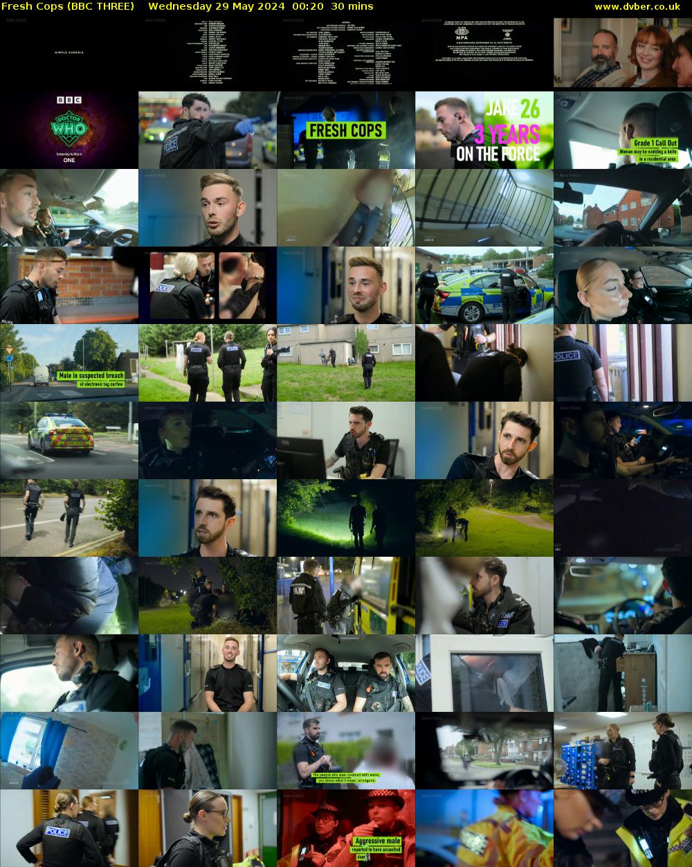 Fresh Cops (BBC THREE) Wednesday 29 May 2024 00:20 - 00:50