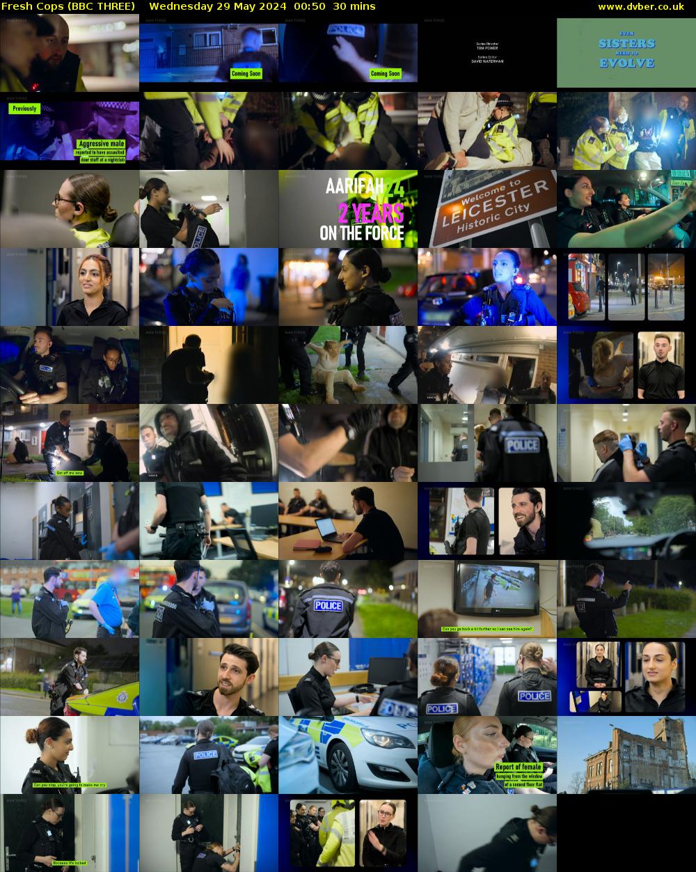 Fresh Cops (BBC THREE) Wednesday 29 May 2024 00:50 - 01:20
