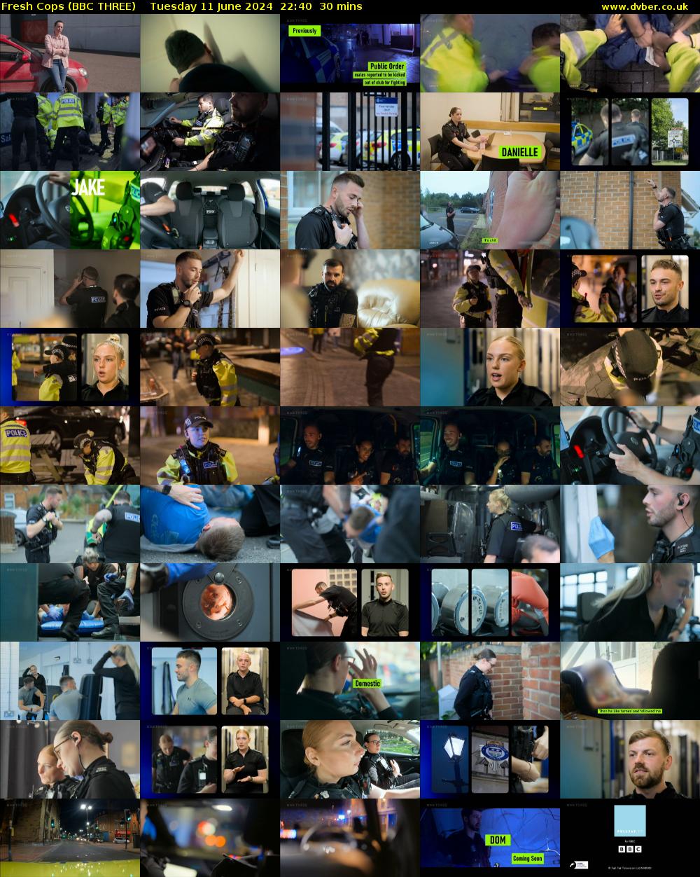 Fresh Cops (BBC THREE) Tuesday 11 June 2024 22:40 - 23:10