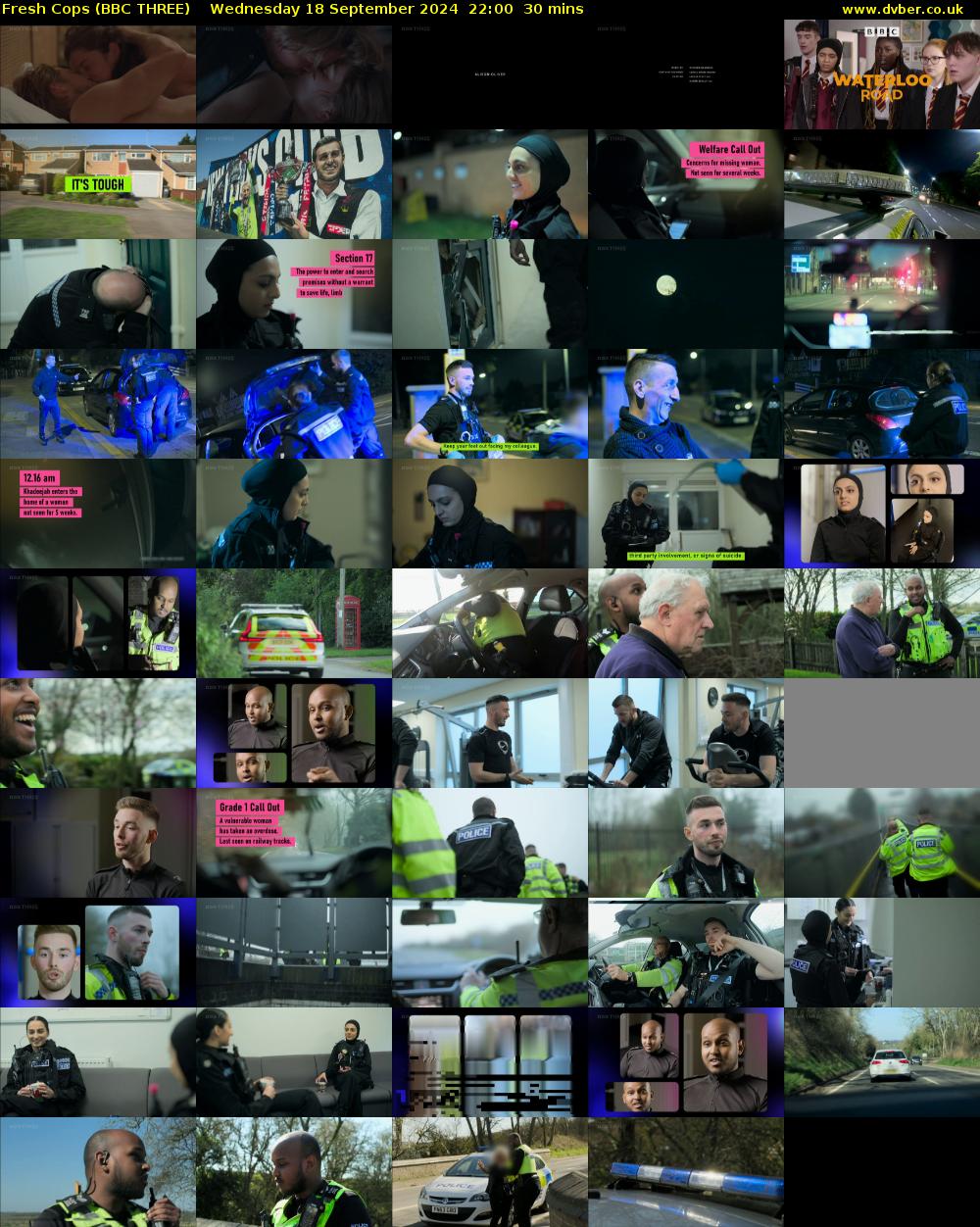 Fresh Cops (BBC THREE) Wednesday 18 September 2024 22:00 - 22:30