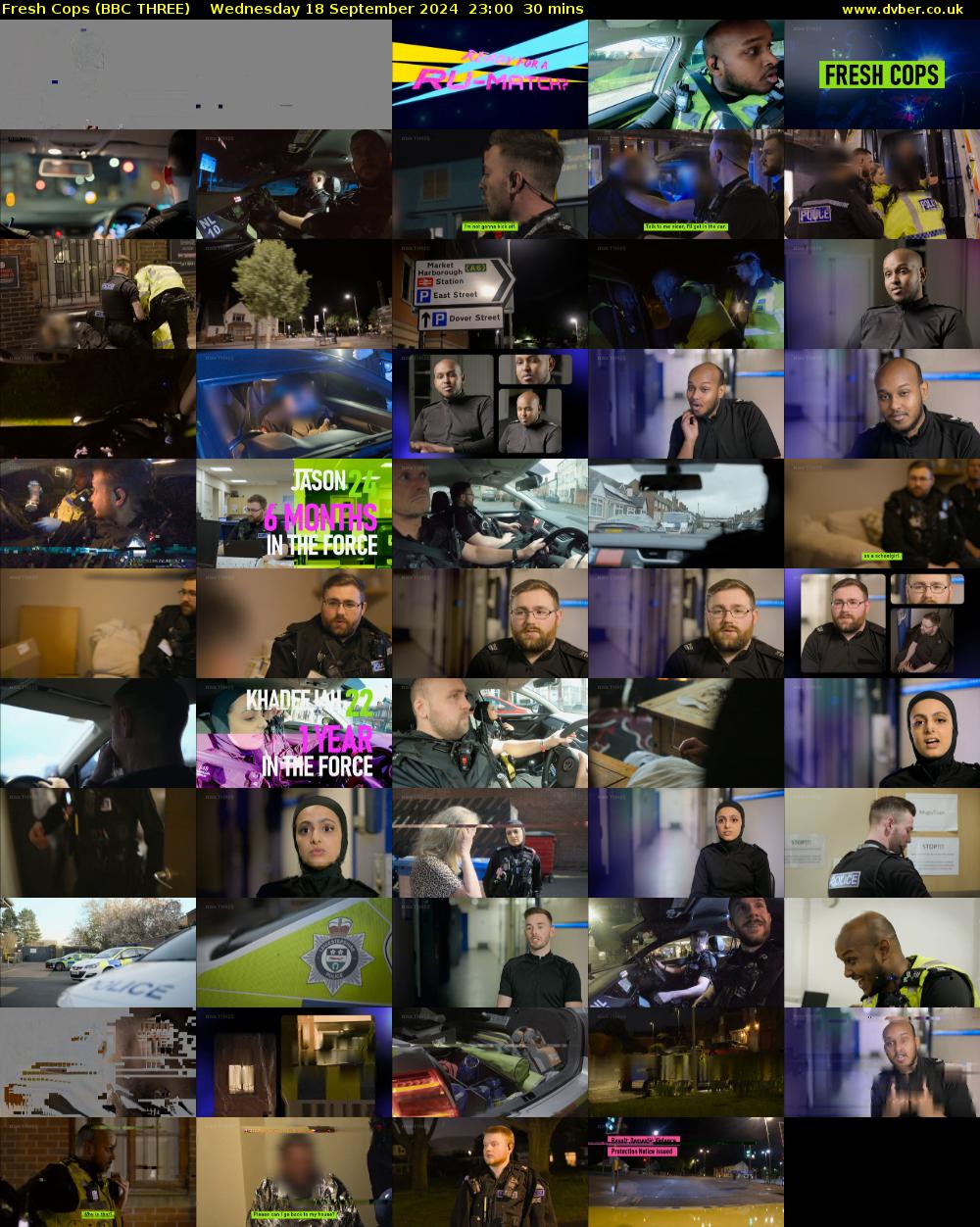 Fresh Cops (BBC THREE) Wednesday 18 September 2024 23:00 - 23:30