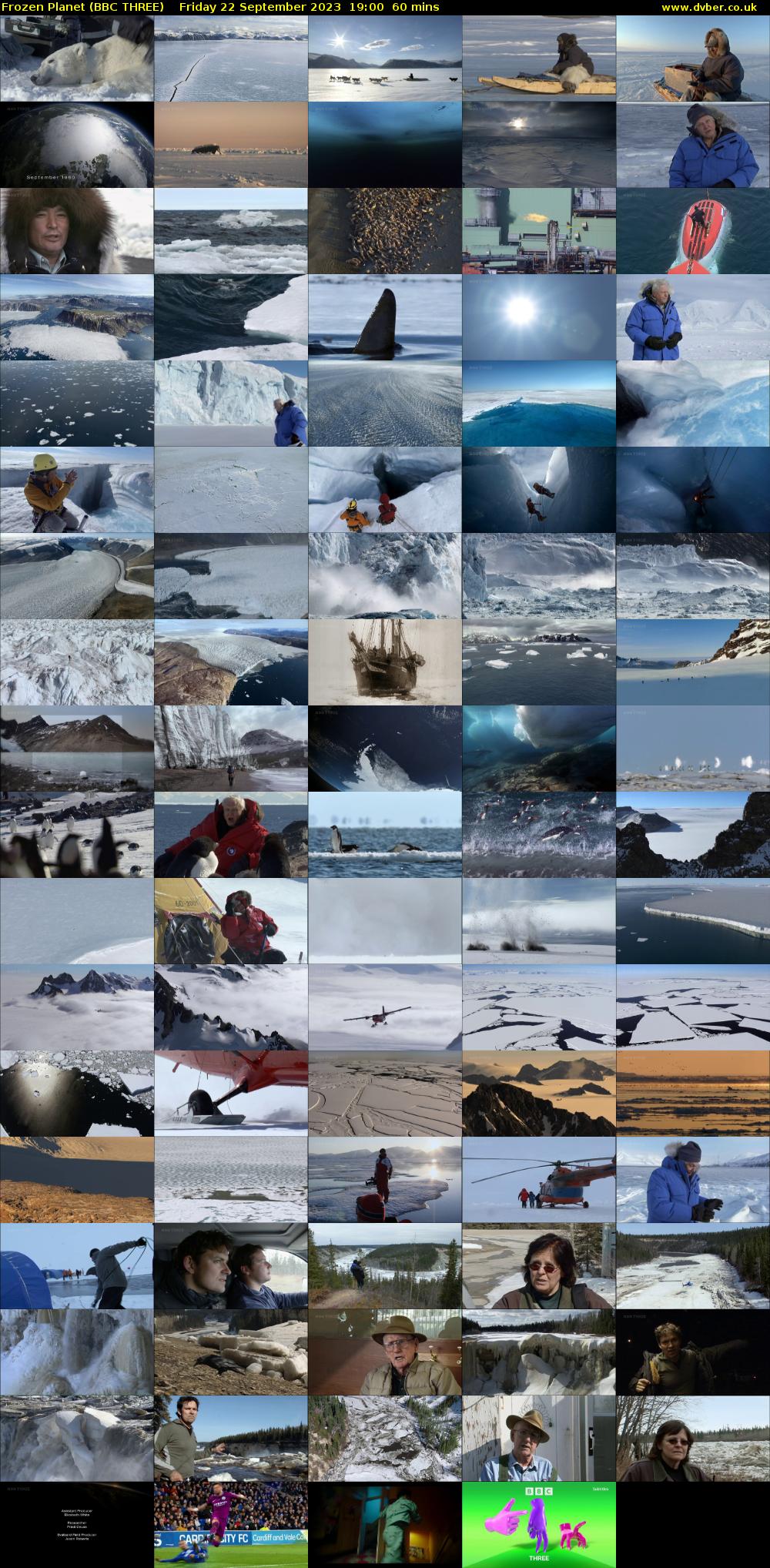 Frozen Planet (BBC THREE) Friday 22 September 2023 19:00 - 20:00