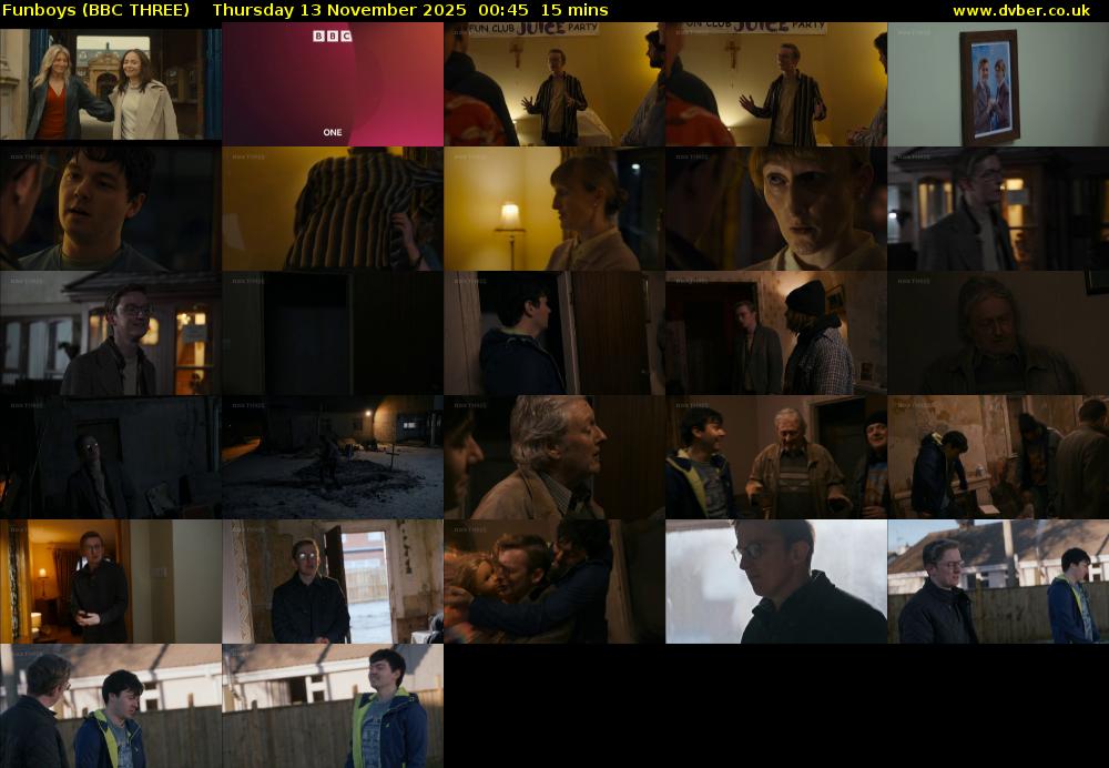 Funboys (BBC THREE) Thursday 13 November 2025 00:45 - 01:00