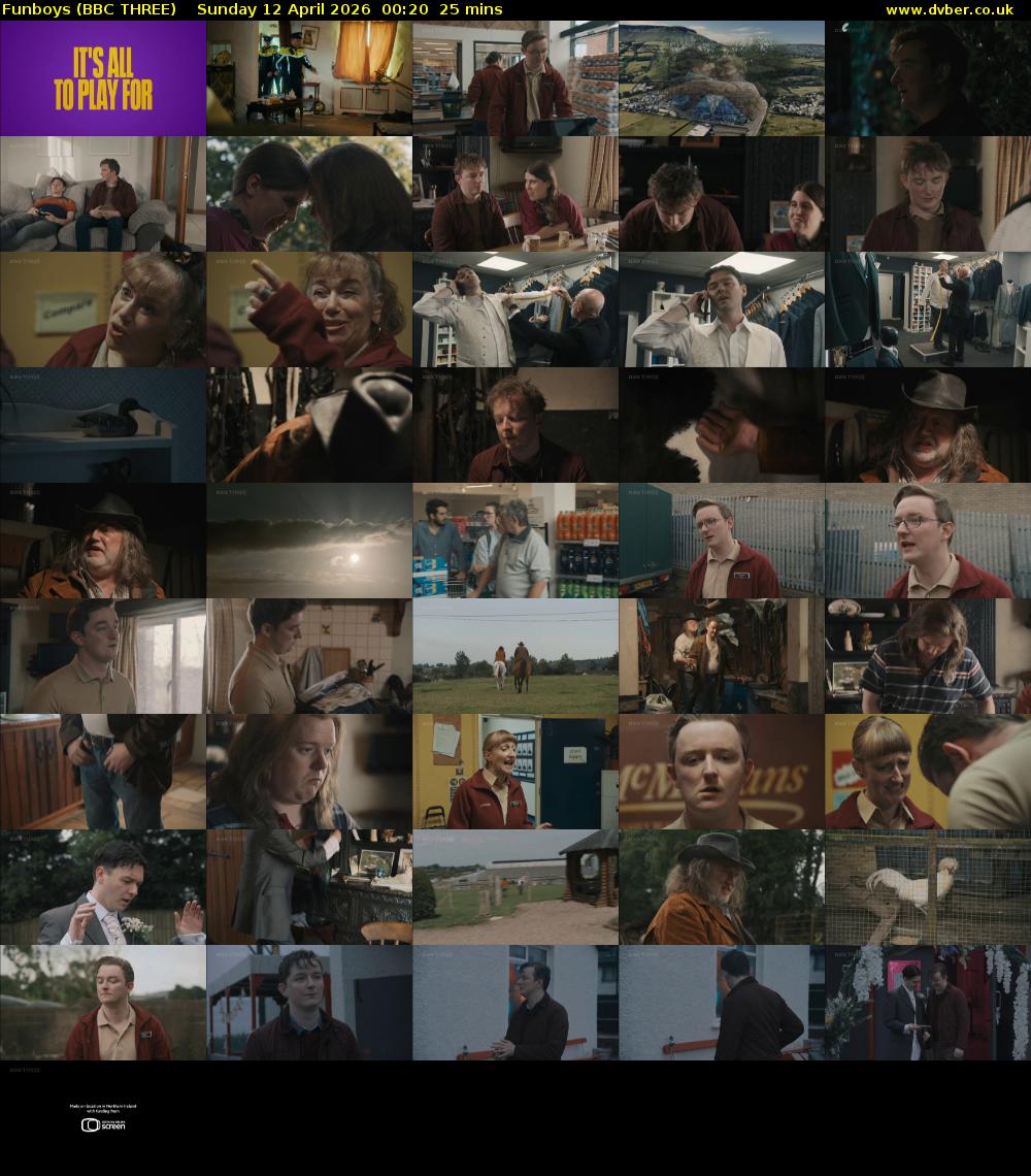 Funboys (BBC THREE) Sunday 12 April 2026 00:20 - 00:45