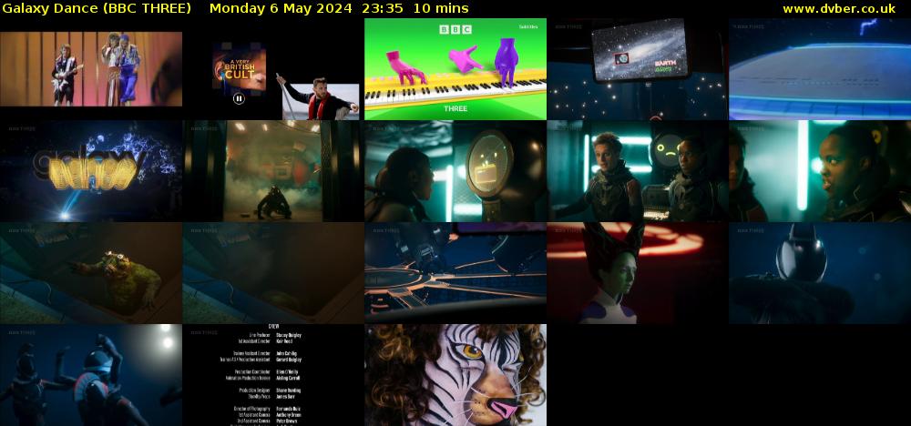 Galaxy Dance (BBC THREE) Monday 6 May 2024 23:35 - 23:45