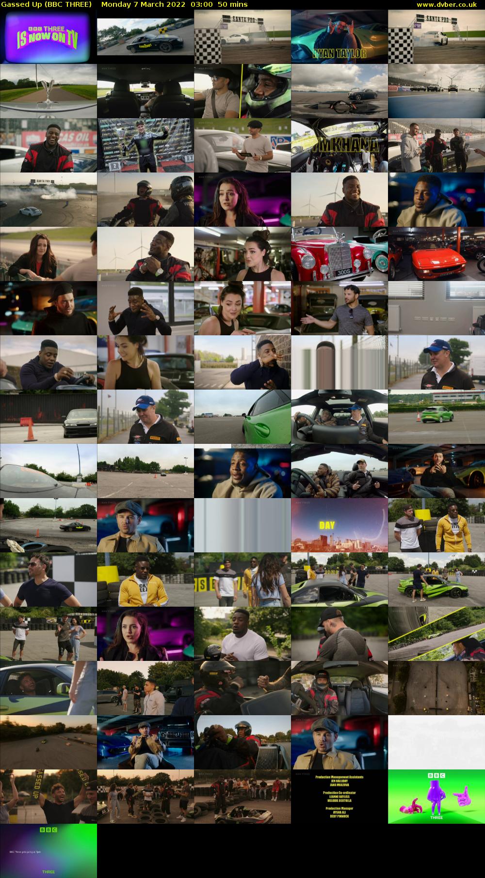 Gassed Up (BBC THREE) Monday 7 March 2022 03:00 - 03:50