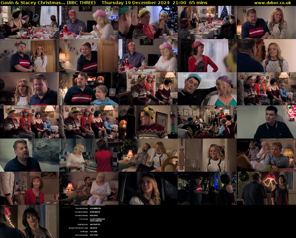 Gavin & Stacey Christmas... (BBC THREE) Thursday 19 December 2024 21:00 - 22:05