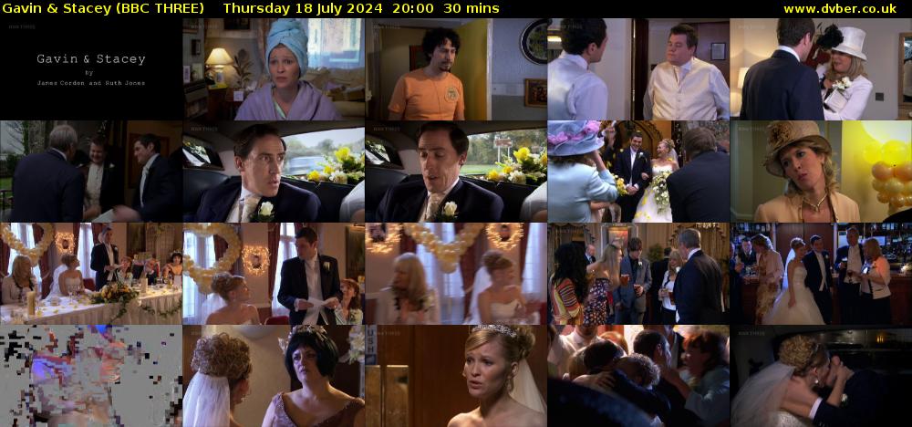Gavin & Stacey (BBC THREE) Thursday 18 July 2024 20:00 - 20:30