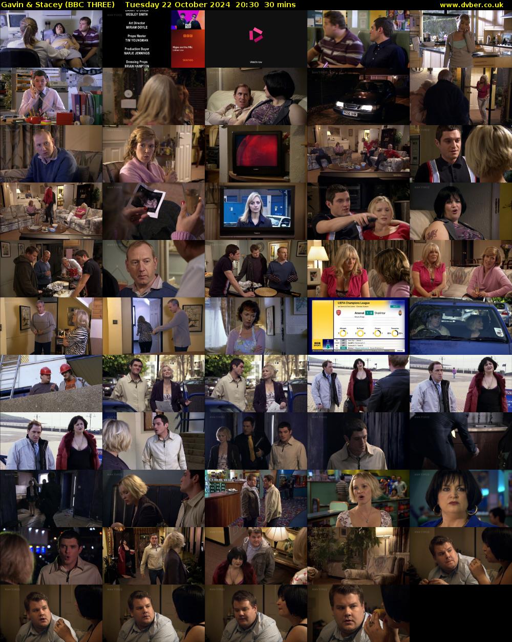Gavin & Stacey (BBC THREE) Tuesday 22 October 2024 20:30 - 21:00
