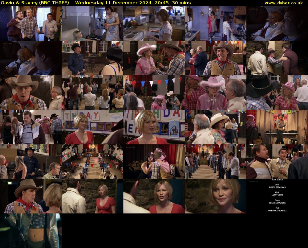 Gavin & Stacey (BBC THREE) Wednesday 11 December 2024 20:45 - 21:15