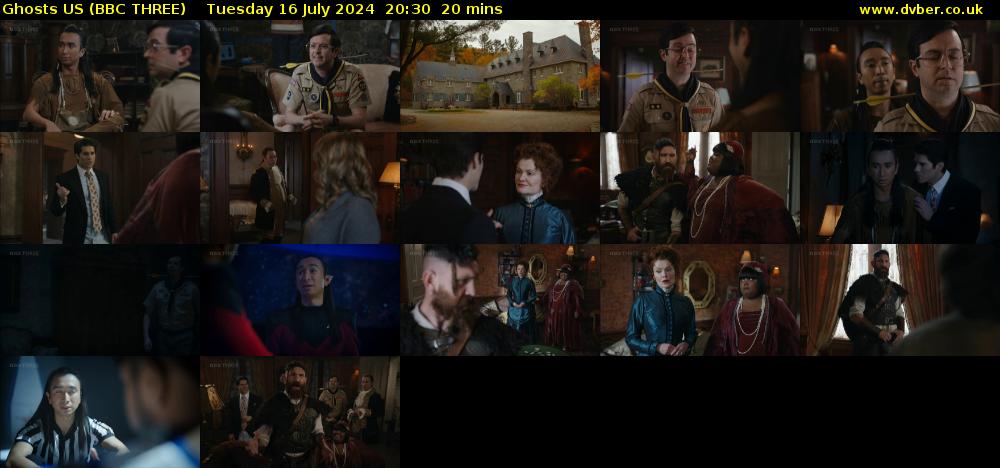 Ghosts US (BBC THREE) Tuesday 16 July 2024 20:30 - 20:50