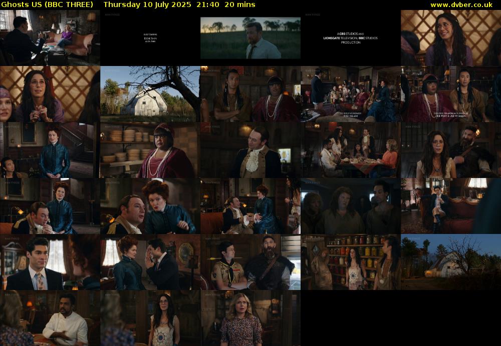 Ghosts US (BBC THREE) Thursday 10 July 2025 21:40 - 22:00