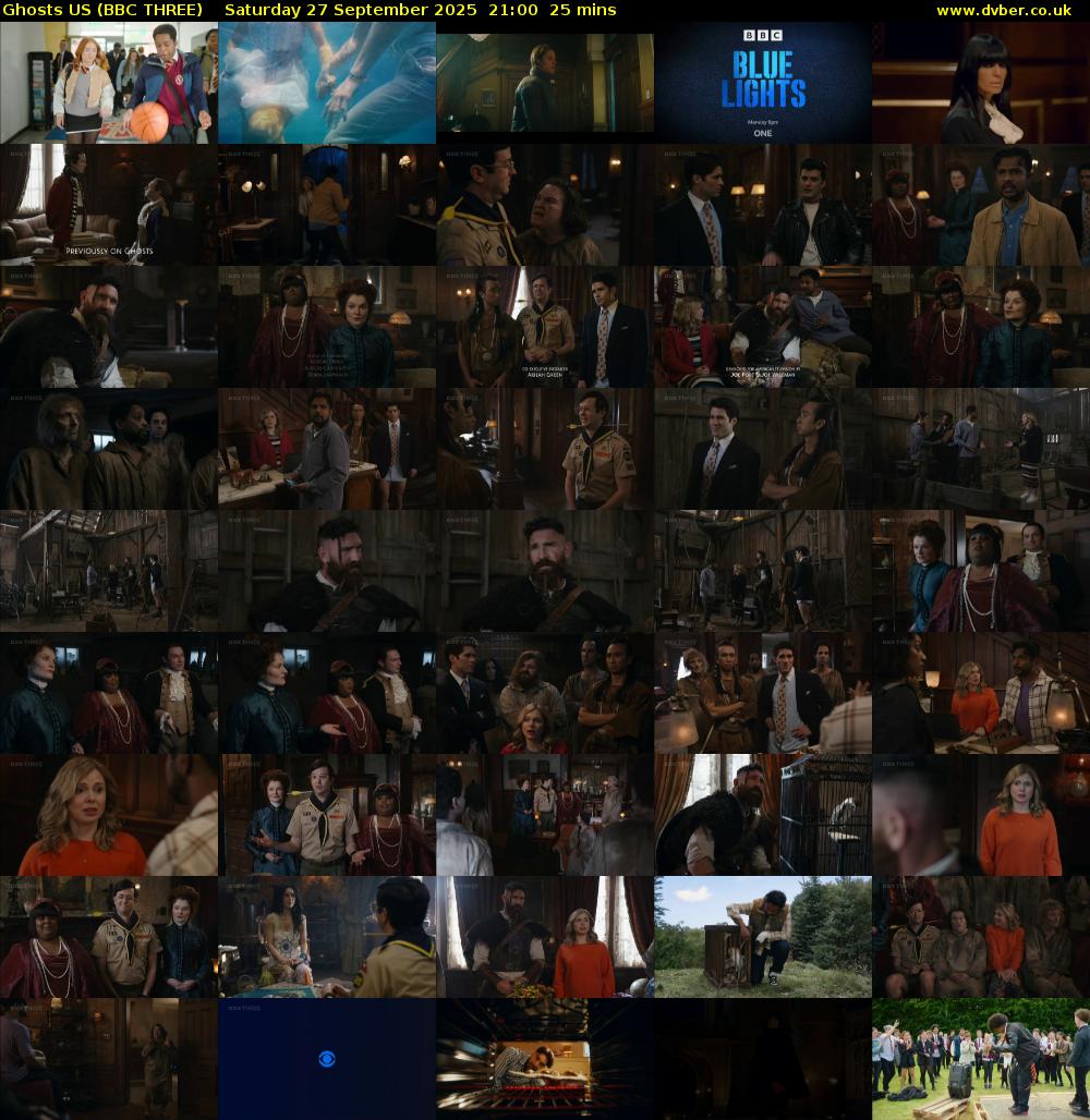 Ghosts US (BBC THREE) Saturday 27 September 2025 21:00 - 21:25