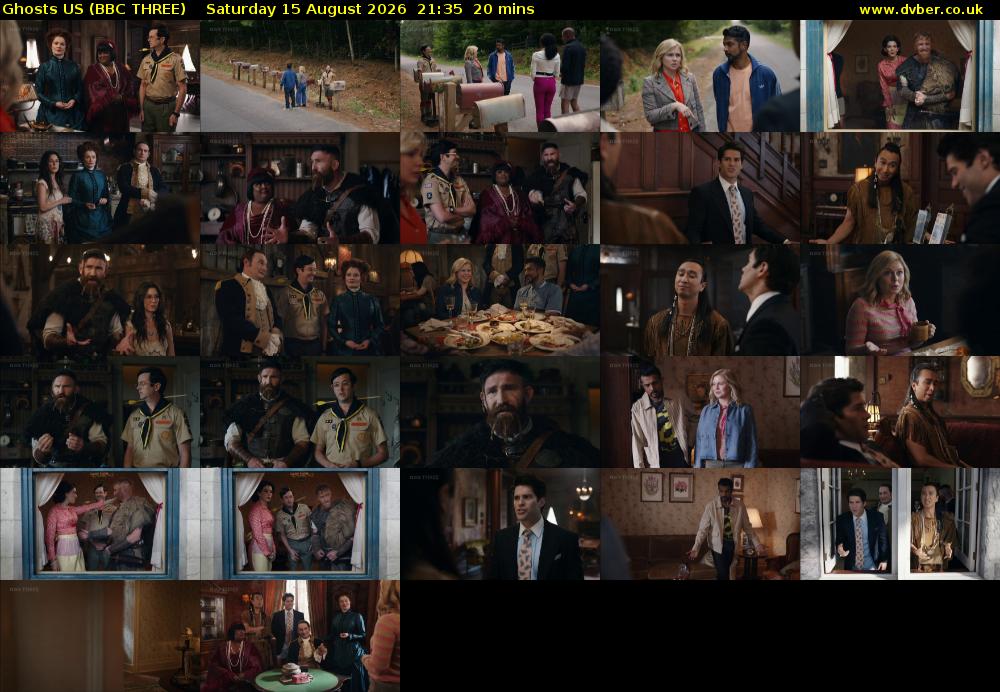 Ghosts US (BBC THREE) Saturday 15 August 2026 21:35 - 21:55