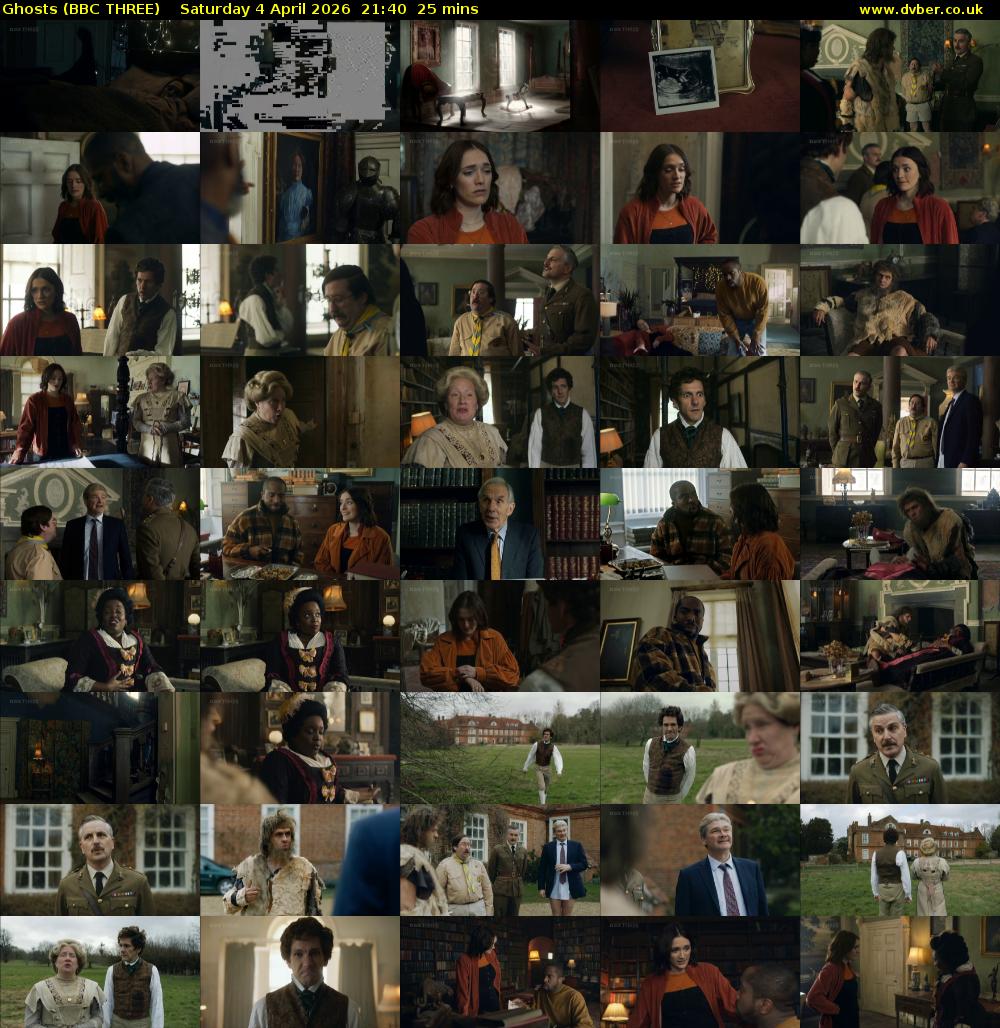 Ghosts (BBC THREE) Saturday 4 April 2026 21:40 - 22:05