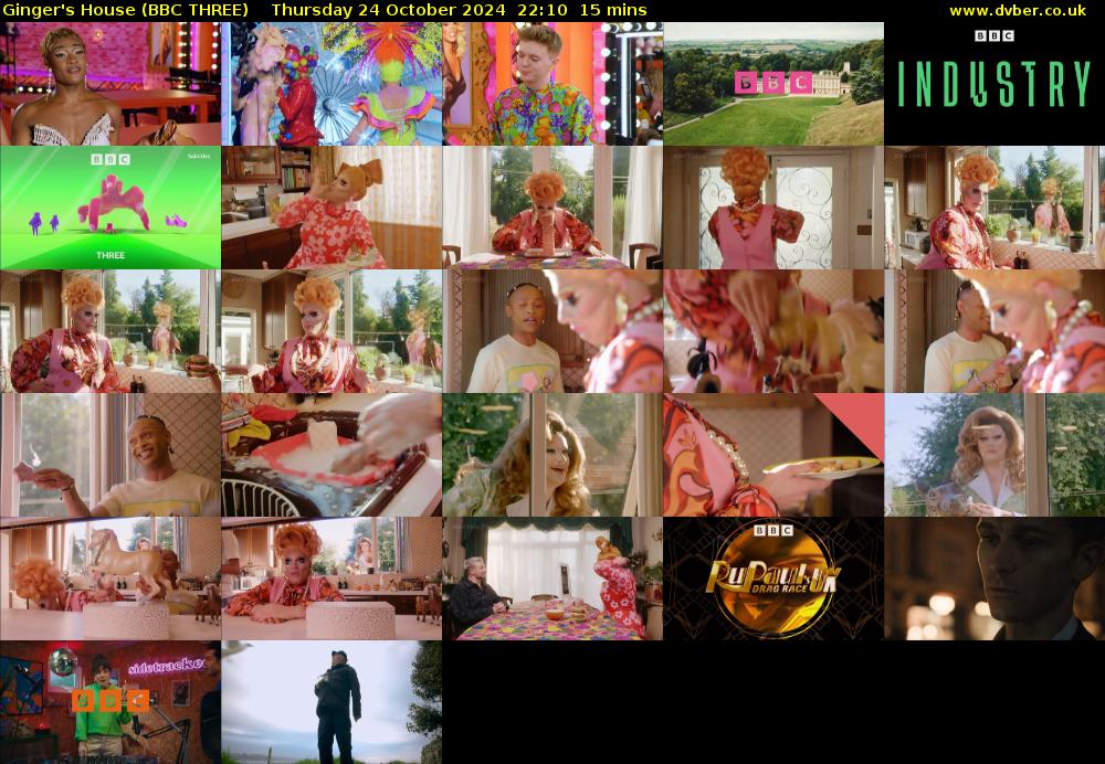 Ginger's House (BBC THREE) Thursday 24 October 2024 22:10 - 22:25