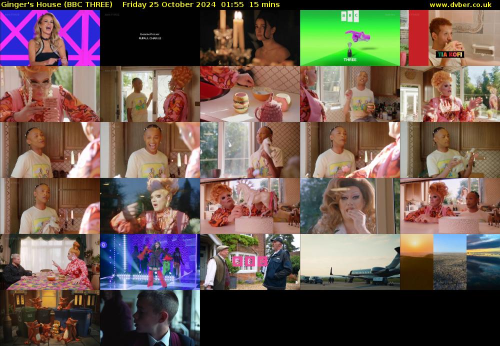 Ginger's House (BBC THREE) Friday 25 October 2024 01:55 - 02:10